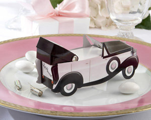 Vintage Car Favour, Just Married Vintage Car wedding favour