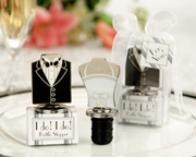 Bride and Groom bottle stops Bride and Groom bottle stops