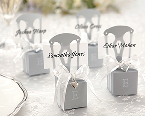 Chair Favours and place setting